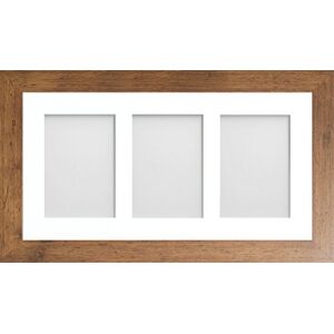 Frame Company Watson Rustic Multi-Aperture Photo Frame with Mount, 20x10 for 7x5(x3 portrait) * Choice of Frame Colour and Mount Design* NEW Frame Company Watson Rustic Multi-Aperture Photo Frame with Mount, 20x10 for 7x5(x3 portrait) * Choice of Frame Colour and Mount Design* NEW