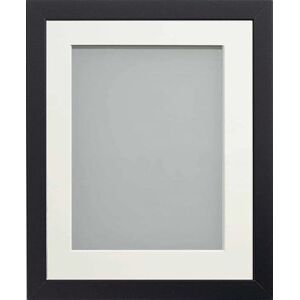 Frame Company Allington Black Photo Frame with Off-White Mount, 9x7 for 8x6 inch, fitted with perspex Frame Company Allington Black Photo Frame with Off-White Mount, 9x7 for 8x6 inch, fitted with perspex