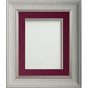 Frame Company Drummond Range Pale Grey 10x8 inch Picture Photo Frame with Plum Mount for Image 7x5 inch * Choice of Sizes* Fitted with Real Glass Frame Company Drummond Range Pale Grey 10x8 inch Picture Photo Frame with Plum Mount for Image 7x5 inch * Choice of Sizes* Fitted with Real Glass