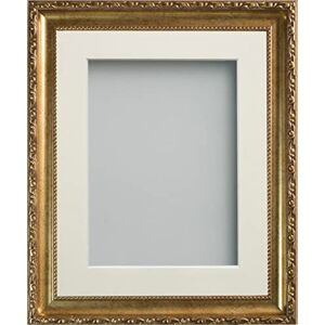 Frame Company Brompton Gold 16x12 inch Frame With Ivory Mount for Image 13x9 inch *Choice of sizes* Fitted with Real Glass Frame Company Brompton Gold 16x12 inch Frame With Ivory Mount for Image 13x9 inch *Choice of sizes* Fitted with Real Glass