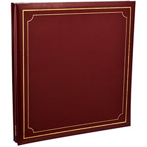ARPAN Extra-Large 32x26cm Self Adhesive Photo Album 24/Sheets 48/Sides Leather Look Padded Cover Post Bound Red ARPAN Extra-Large 32x26cm Self Adhesive Photo Album 24/Sheets 48/Sides Leather Look Padded Cover Post Bound Red