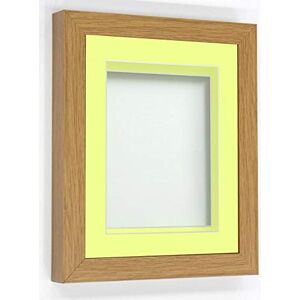 Frame Company Rickman Box Frame Beech with Lemon Bon Bon Mount, 16x12 for 13x9 inch Frame Company Rickman Box Frame Beech with Lemon Bon Bon Mount, 16x12 for 13x9 inch