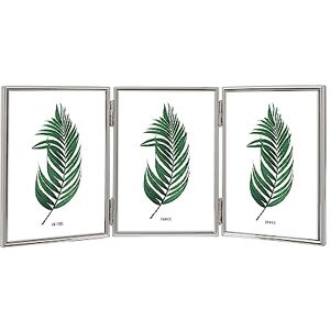 INOV8 Framing Tarnish Resistant Silver Plated Picture Frame Thin Edge Triple Frame Design for Three Photos 7x5 Inch (18x12cm) INOV8 Framing Tarnish Resistant Silver Plated Picture Frame Thin Edge Triple Frame Design for Three Photos 7x5 Inch (18x12cm)