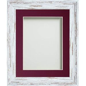 Frame Company Lynton Driftwood Photo Frame with Plum Mount, 16x12 for 13x9 inch, fitted with perspex Frame Company Lynton Driftwood Photo Frame with Plum Mount, 16x12 for 13x9 inch, fitted with perspex