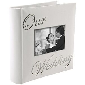 Malden International Designs Our Wedding 2-Up with Memo Space Photo Album, 160-4x6, White Malden International Designs Our Wedding 2-Up with Memo Space Photo Album, 160-4x6, White