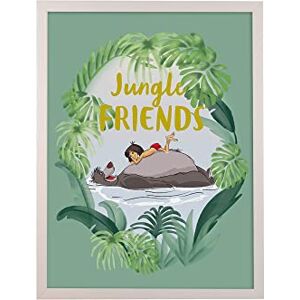 Komar Wooden Picture Frame with Wall Picture Jungle Book Friends as a Set 30 x 40 cm White Komar Wooden Picture Frame with Wall Picture Jungle Book Friends as a Set 30 x 40 cm White