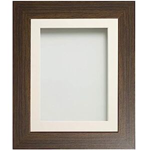 Frame Company Watson Brown Picture Photo Frame fitted with Perspex, 16x12 inch with Ivory Mount for image size 13x9 inch Frame Company Watson Brown Picture Photo Frame fitted with Perspex, 16x12 inch with Ivory Mount for image size 13x9 inch