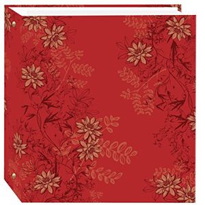 Pioneer Magnetic 3-Ring Photo Album 100 Page, Red Foliage, Pvc Plastic Pioneer Magnetic 3-Ring Photo Album 100 Page, Red Foliage, Pvc Plastic
