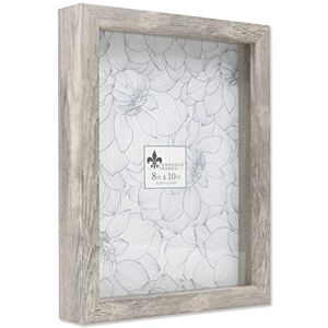 Lawrence Frames Shadow Box Frame, Polystyrene, Natural Gray, 8x10 Lawrence Frames Shadow Box Frame, Polystyrene, Natural Gray, 8x10