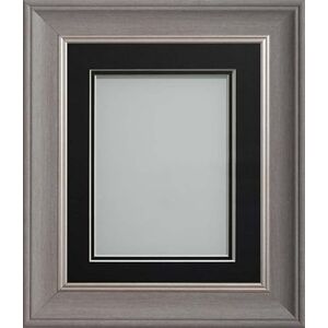 Frame Company Drummond Gunmetal Grey Photo Frame, Double Black Mount, A3 for A4 (11.75x8.25 inch, fitted with perspex) Frame Company Drummond Gunmetal Grey Photo Frame, Double Black Mount, A3 for A4 (11.75x8.25 inch, fitted with perspex)