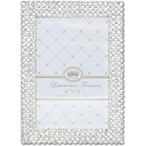 Lawrence Picture Frame, Crystal, siliver, 4x6 Lawrence Picture Frame, Crystal, siliver, 4x6