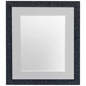 FRAMES BY POST Glitz Charcoal Picture Photo Frame with Light Grey Mount A4 Image Size 10 x 6 Inch Plastic Glass FRAMES BY POST Glitz Charcoal Picture Photo Frame with Light Grey Mount A4 Image Size 10 x 6 Inch Plastic Glass