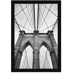 Americanflat 50x75cm Black Frame Wooden Frame, Plexiglass, Hooks for Wall Hanging Americanflat 50x75cm Black Frame Wooden Frame, Plexiglass, Hooks for Wall Hanging
