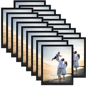 Hoikwo 18 Packs 8x10 Black Multi Picture Frames Set for Family Photos, Artwork, Light Weight Bulk 8 by 10 Frames Pack for Wall Hanging and Table, Stylish Gift Picture Frames Hoikwo 18 Packs 8x10 Black Multi Picture Frames Set for Family Photos, Artwork, Light Weight Bulk 8 by 10 Frames Pack for Wall Hanging and Table, Stylish Gift Picture Frames