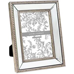 Laura Ashley 5x7 Champagne Mirror Bead Picture Frame, Classic Mirrored Frame with Beaded Border, Wall-Mountable, Made for Tabletop Display, Photo Gallery and Wall Art, (5x7, Champagne) Laura Ashley 5x7 Champagne Mirror Bead Picture Frame, Classic Mirrored Frame with Beaded Border, Wall-Mountable, Made for Tabletop Display, Photo Gallery and Wall Art, (5x7, Champagne)