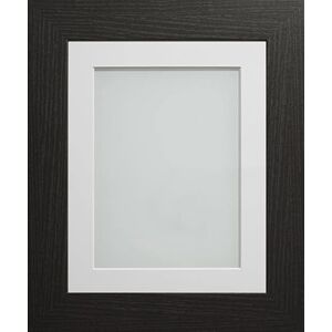 Frame Company Watson Matte Black Picture Photo Frame fitted with Perspex, A1 with Off-White Mount for image size A2 Frame Company Watson Matte Black Picture Photo Frame fitted with Perspex, A1 with Off-White Mount for image size A2