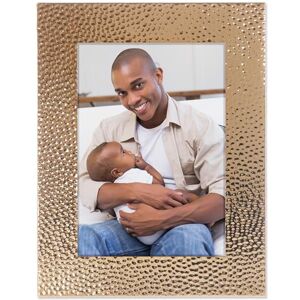 Lawrence Frames Hammered Polished Metal Picture Frame, 5x7, Gold Lawrence Frames Hammered Polished Metal Picture Frame, 5x7, Gold
