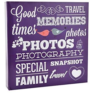 ARPAN Large Slip In Photo Album Holds 500 Photos 6'' x 4'' Purple ARPAN Large Slip In Photo Album Holds 500 Photos 6'' x 4'' Purple