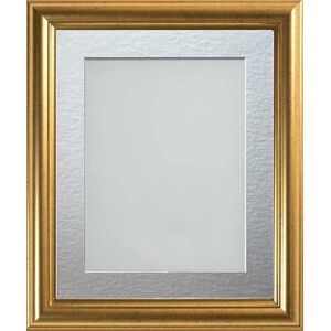 Frame Company Eldridge Gold Photo Frame with Silver Mount, 6x4 for 4x3 inch, fitted with perspex Frame Company Eldridge Gold Photo Frame with Silver Mount, 6x4 for 4x3 inch, fitted with perspex