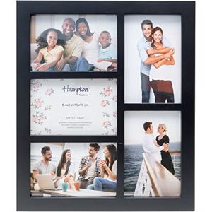 Hampton Frames GALLERY 5 Aperture 4x6 (10x15cm) Black Multi Aperture Picture Photo Frame Acrylic (Non-Glass) Front GAL46-5APBKP Hampton Frames GALLERY 5 Aperture 4x6 (10x15cm) Black Multi Aperture Picture Photo Frame Acrylic (Non-Glass) Front GAL46-5APBKP