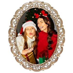 GIFTY GIFTY Victorian Oval Photo Frame / 6x8 In For Vertical Display on Tabletops Perfect for Home Decor, Wedding, Vacation, Graduation, Or Any Milestone Photos (Gold) GIFTY GIFTY Victorian Oval Photo Frame / 6x8 In For Vertical Display on Tabletops Perfect for Home Decor, Wedding, Vacation, Graduation, Or Any Milestone Photos (Gold)