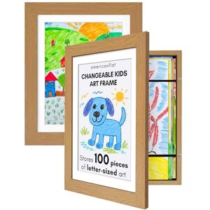 Americanflat A4 Kids Artwork Display Frame in Dark Oak Use as 25.5x32 cm Kids Art Frame without Mount Front Opening Childrens Artwork Display Holds 100 Pieces Set of 2 Americanflat A4 Kids Artwork Display Frame in Dark Oak Use as 25.5x32 cm Kids Art Frame without Mount Front Opening Childrens Artwork Display Holds 100 Pieces Set of 2