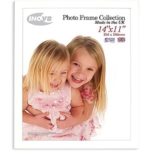 INOV8 British Made Real Wood Picture/Photo Frame 14x11" Inch(35x27cm) Auckland 20mm Pine White INOV8 British Made Real Wood Picture/Photo Frame 14x11" Inch(35x27cm) Auckland 20mm Pine White