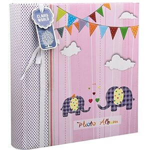 Elephant Kids Pink Baby Girl Memo Photo Album - Photo Album Elephant Kids Pink Baby Girl Memo Photo Album - Photo Album
