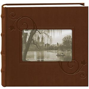 Pioneer Embossed Floral Frame Leatherette Cover Photo Album, Brown (4"x6") Pioneer Embossed Floral Frame Leatherette Cover Photo Album, Brown (4"x6")