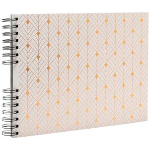 Exacompta Ref 16297E Spiral Photo Album 150 Photos 60 Black Pages Size 32 x 22 cm Cardboard Cover Covered in White Textured Paper with Glossy Effect Exacompta Ref 16297E Spiral Photo Album 150 Photos 60 Black Pages Size 32 x 22 cm Cardboard Cover Covered in White Textured Paper with Glossy Effect