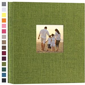 potricher Linen Hardcover Photo Album 4x6 600 Photos Large Capacity for Family Wedding Anniversary Baby Vacation (Green, 600 Pockets) potricher Linen Hardcover Photo Album 4x6 600 Photos Large Capacity for Family Wedding Anniversary Baby Vacation (Green, 600 Pockets)