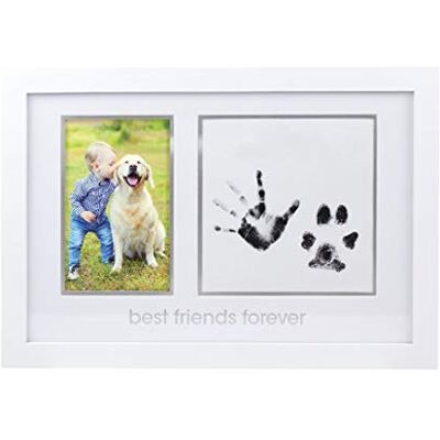 Pearhead BFF Paw Print and Baby Prints Frame Pearhead BFF Paw Print and Baby Prints Frame