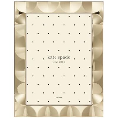 KATE SPADE Gold South Street 8 X 10 Scallop Frame - Picture Frame KATE SPADE Gold South Street 8 X 10 Scallop Frame - Picture Frame