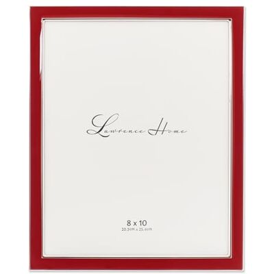 Lawrence Model Silver-Plated Metal with Enamel Frame - Picture Frame Lawrence Model Silver-Plated Metal with Enamel Frame - Picture Frame