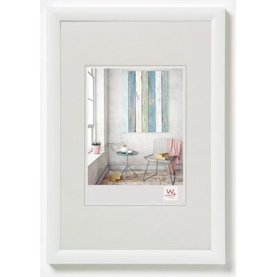 walther design Picture Frame White 18 x 24 cm Trendstyle Plastic Frame KP824W walther design Picture Frame White 18 x 24 cm Trendstyle Plastic Frame KP824W