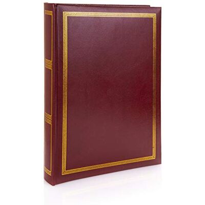 Kenro Sonata Series Red Faux Leather Photo Album with 50 Self Adhesive Pages Fits 200 Photos 6x4 inch/10x15cm NR101RD Kenro Sonata Series Red Faux Leather Photo Album with 50 Self Adhesive Pages Fits 200 Photos 6x4 inch/10x15cm NR101RD