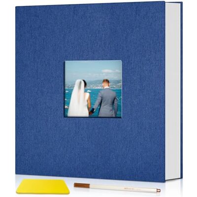 popotop Self Adhesive Photo Album Scrapbook for 4x6 5x7 8x10 Pictures, 40 Pages Linen Hardcover DIY Memory Book, Scrapbooking Supplies Kits Birthday Gifts for Baby Wedding Family Travel Dark Blue popotop Self Adhesive Photo Album Scrapbook for 4x6 5x7 8x10 Pictures, 40 Pages Linen Hardcover DIY Memory Book, Scrapbooking Supplies Kits Birthday Gifts for Baby Wedding Family Travel Dark Blue