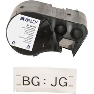 Brady Polyethylene Label Tape for Label Printer BMP51/BMP53/M511-80 Self Adhesive Printer Labels Black on White (76,20 mm (W) x 19,05 mm (H)) M5-12-109 Brady Polyethylene Label Tape for Label Printer BMP51/BMP53/M511-80 Self Adhesive Printer Labels Black on White (76,20 mm (W) x 19,05 mm (H)) M5-12-109