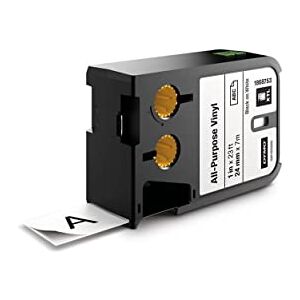 Dymo XTL All-Purpose Vinyl Labels 24 mm x 7 m Black on White Dymo XTL All-Purpose Vinyl Labels 24 mm x 7 m Black on White