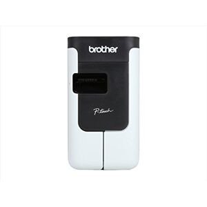 Brother PT-P700 Label Maker, USB 2.0, P-Touch Label Printer, Portable, Up to 24mm Labels, Includes AC Adapter/USB Cable/24mm Black on White Tape Cassette, UK Plug Brother PT-P700 Label Maker, USB 2.0, P-Touch Label Printer, Portable, Up to 24mm Labels, Includes AC Adapter/USB Cable/24mm Black on White Tape Cassette, UK Plug