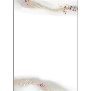 Sigel DP625 Writing paper / letter paper / menu, A4, 90 g/m², motiv on both sides, suitable for all printers, White / Beige / golden, 100 sheets Sigel DP625 Writing paper / letter paper / menu, A4, 90 g/m², motiv on both sides, suitable for all printers, White / Beige / golden, 100 sheets