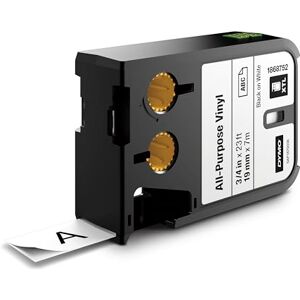 Dymo XTL All-Purpose Vinyl Labels 19 mm Black on White Dymo XTL All-Purpose Vinyl Labels 19 mm Black on White