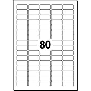 Sigel LA203 White Rounded Rectangle Labels - Labels Sigel LA203 White Rounded Rectangle Labels - Labels