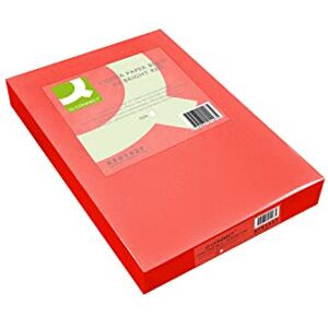 Q-Connect Bright Red Coloured A4 Copier Paper 80gsm Ream (Pack of 500) KF01427 Q-Connect Bright Red Coloured A4 Copier Paper 80gsm Ream (Pack of 500) KF01427