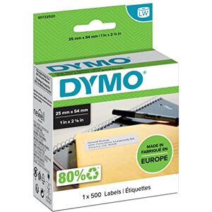 Dymo Authentic LabelWriter Return Address Labels 25 mm x 54 mm Self-Adhesive Roll of 500 Easy-Peel Labels for LabelWriter Label Makers Made in Europe Dymo Authentic LabelWriter Return Address Labels 25 mm x 54 mm Self-Adhesive Roll of 500 Easy-Peel Labels for LabelWriter Label Makers Made in Europe