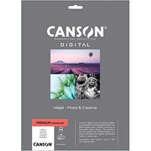 Canson Performance Digital Photo Paper Box, A4, 255gsm, High Gloss White, 20 Sheets, Ideal for Professional Photographers Canson Performance Digital Photo Paper Box, A4, 255gsm, High Gloss White, 20 Sheets, Ideal for Professional Photographers