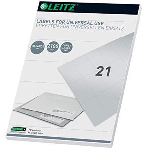 Leitz 61780001 Universal Labels for PC Write-On 70 x 42.3 mm White Leitz 61780001 Universal Labels for PC Write-On 70 x 42.3 mm White