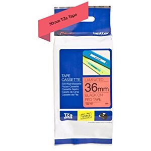 Brother TZe-461 Labelling Tape Cassette, 36 mm (W) x 8 m (L), Laminated, Genuine Supplies Black on Red Brother TZe-461 Labelling Tape Cassette, 36 mm (W) x 8 m (L), Laminated, Genuine Supplies Black on Red