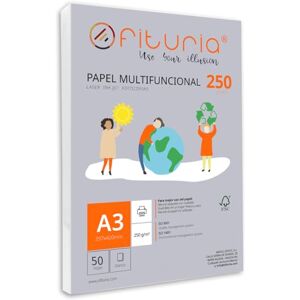 OFITURIA A3 250 g Paper Pack with 50 White Sheets, Multifunctional Paper for School Use and Work Environments, Ideal with Laser, Inkjet or Copier Printers OFITURIA A3 250 g Paper Pack with 50 White Sheets, Multifunctional Paper for School Use and Work Environments, Ideal with Laser, Inkjet or Copier Printers