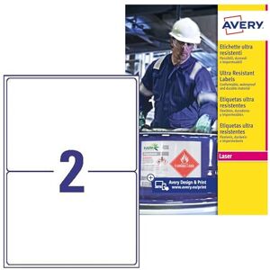 Avery Zweckform L7916 10 Ultra Poly Film Labels 99.1 x 139 MM (Pack of 40 (Pack of 10 Sheets White Avery Zweckform L7916 10 Ultra Poly Film Labels 99.1 x 139 MM (Pack of 40 (Pack of 10 Sheets White